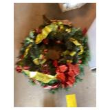 7 Ft Pre-Lit LED Christmas Tree With Wreath & Holiday Decorations