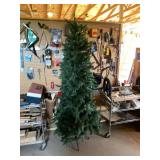 7 Ft Pre-Lit LED Christmas Tree With Wreath & Holiday Decorations
