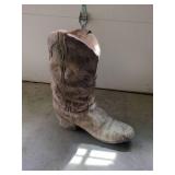 Western Boot Style Planter Large Decorative Garden Accent 21in