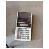 Box Lot of Assorted Metal Lamp Shade Guards & Casio Calculator