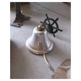 Lot of Vintage Cast Iron Tools Ship Bell & Embossed Photo Album