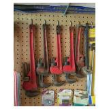 Lot of Assorted Garage Hand Tools Hardware & Pegboard Shop Supplies