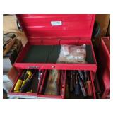 Homak 2-Piece Rolling Tool Chest Cabinet with Assorted Contents