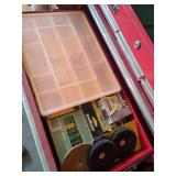 Homak 2-Piece Rolling Tool Chest Cabinet with Assorted Contents