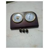 Benchmark Barometer Thermometer Weather Station Plaque Made in France