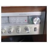 Soundesign Stereo Console Cabinet Turntable 8-Track Cassette Audio Set
