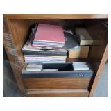 Soundesign Stereo Console Cabinet Turntable 8-Track Cassette Audio Set
