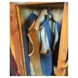 Mixed Hunting Clothing Gear Lot w Binoculars Boots Neckties