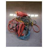 Lot of Assorted Extension Cords Power Strip Trouble Light Adapters