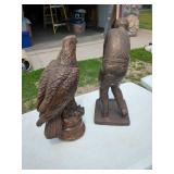 Ethan Allen Golfer Figurine with Mexico Eagle Bronze Tone Decor