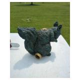 Lot of Decorative Squirrel Hose Guide & Wooden Fish Lure Wall Hooks