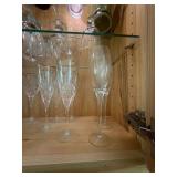 Lot of Assorted Vintage Stemware Barware Glasses & Decorative Pieces
