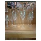 Lot of Assorted Vintage Stemware Barware Glasses & Decorative Pieces