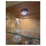 Lot of Assorted Vintage Stemware Barware Glasses & Decorative Pieces