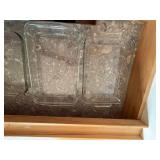 Clear Glass Baking Dishes Casserole Pans Set of 4 Assorted Sizes