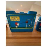 Vintage Thermos Snoopy & Woodstock Plastic Lunchbox with Thermos Set