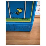 Vintage Thermos Snoopy & Woodstock Plastic Lunchbox with Thermos Set