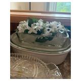 Lot of Assorted Serving Pieces Mixing Bowls Casserole Divided Tray