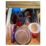 Assorted Plastic Food Storage Containers & Lids Kitchen Lot