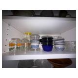 Box Lot of Assorted Kitchenware Glassware Holiday Ceramics