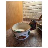 Box Lot of Assorted Kitchenware Glassware Holiday Ceramics