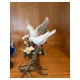 Lot of Assorted Decorative Figurines Glass Brass Porcelain Decor