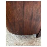 Antique Philco Art Deco Chairside End Table Radio Wood Cabinet Tube Radio