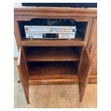 Oak Entertainment Cabinet TV Stand Media Console Storage 42x21x38