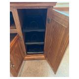 Oak Entertainment Cabinet TV Stand Media Console Storage 42x21x38