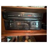 Magnavox CDB492 CD Player & Pioneer CT-W302R Cassette Deck