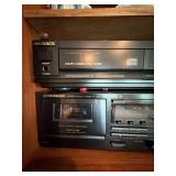 Magnavox CDB492 CD Player & Pioneer CT-W302R Cassette Deck