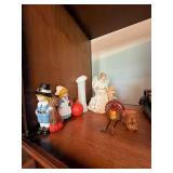 Assorted Thanksgiving Fall Decor Lot Angel Turkeys Pilgrims Vase