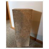 Natural Stone Display Pedestal Column Stand 9 x 9 x 26 Inch
