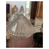Assorted Pressed Glass Crystal Decor Candy Dishes Swan Ashtray