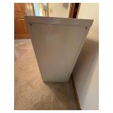 2-Drawer Metal Vertical Filing Cabinet w/ Key 15x18x29 Beige