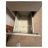 2-Drawer Metal Vertical Filing Cabinet w/ Key 15x18x29 Beige