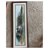 Lot of 3 Framed Art Prints - Signed D. Leonard Watercolors & Numbered Turkey Print