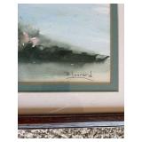 Lot of 3 Framed Art Prints - Signed D. Leonard Watercolors & Numbered Turkey Print