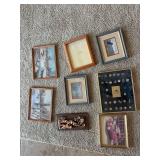 Lot of Vintage Wall Decor - MLB Team Pins Set, Wildlife Prints & Copper Plaque