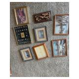 Lot of Vintage Wall Decor - MLB Team Pins Set, Wildlife Prints & Copper Plaque