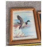 Lot of Framed Wildlife Prints Norlien Millette Mock Heinz Deer Ducks Hummingbirds