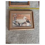 Framed Wildlife Wall Art Hunting Dog Waterfowl Cabin Decor Group