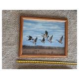 Framed Wildlife Wall Art Hunting Dog Waterfowl Cabin Decor Group