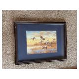 Framed Wildlife Wall Art Hunting Dog Waterfowl Cabin Decor Group