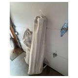 Pair of Striped Canvas Drawstring Storage Bags Large Laundry Sacks