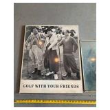 Lot of 2 Framed Art Prints Three Stooges Golfing and Minnesota Loon