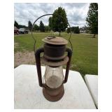 Vintage Kerosene Lanterns including Winged Brand Red Lantern