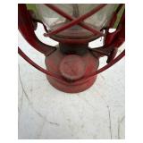 Vintage Kerosene Lanterns including Winged Brand Red Lantern