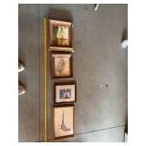 Set of 4 Vintage Framed Wildlife Scenic Prints Ducks Pheasant Loons