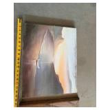 3-Piece Assorted Wall Art Sunset Canvas Desert Mirror Paris Print